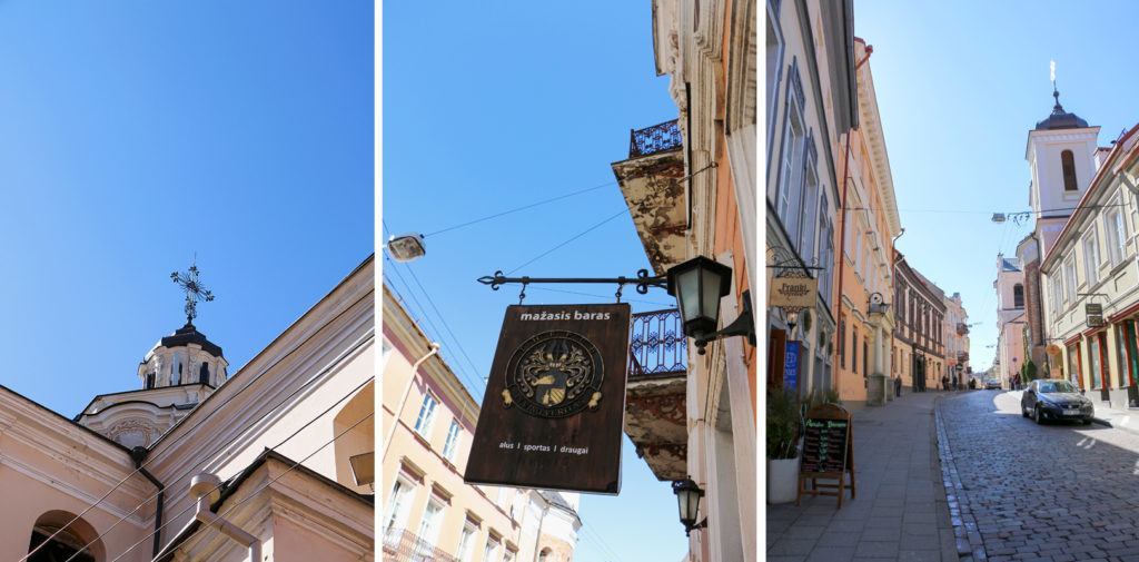 Vilniaus Dievo Gailestingumo šventovė, Stiklių gatvė, Mažasis pub'as, Dominikonų gatvé