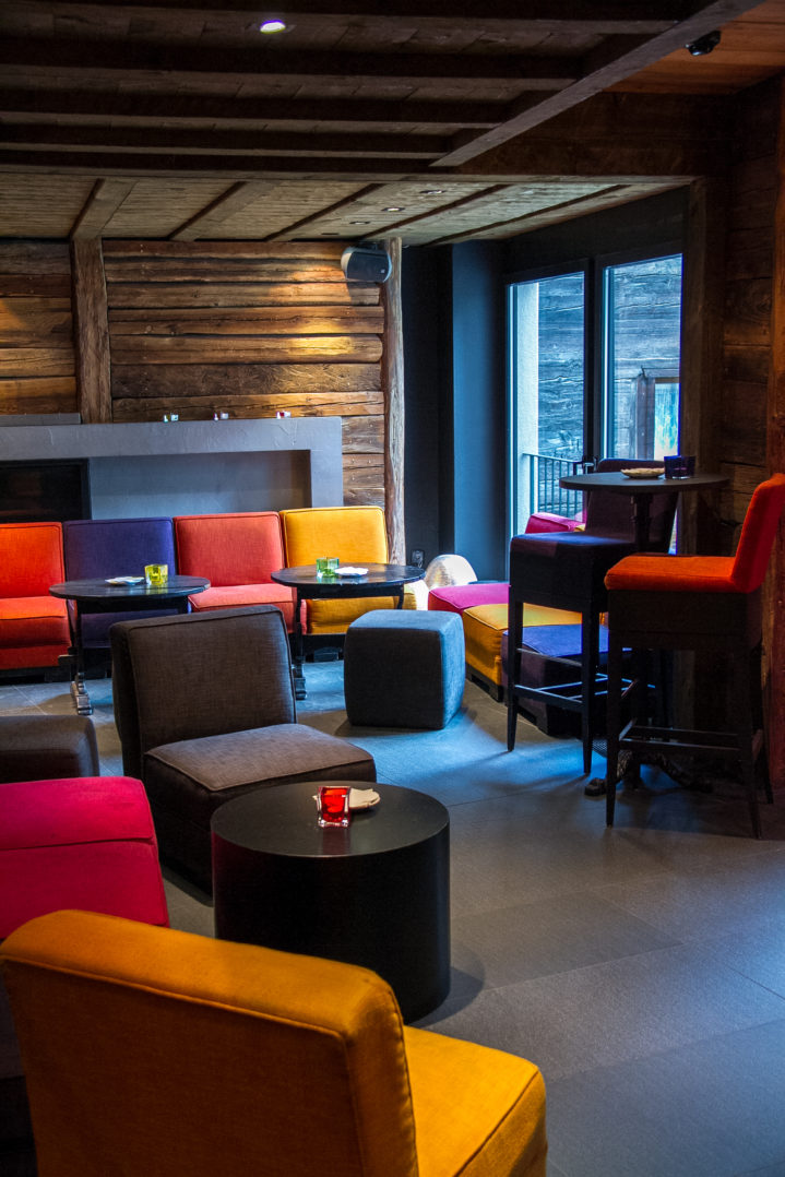 Lounge im Hotel Post in Zermatt