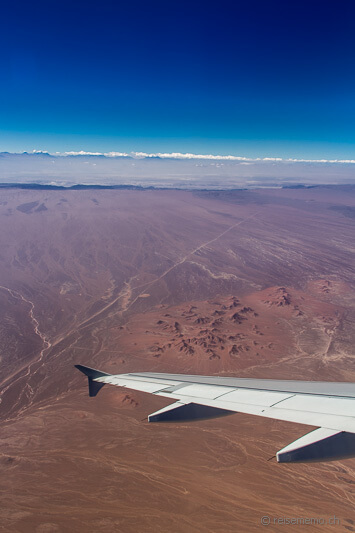 Atacama Wüste aus dem Flugzeug