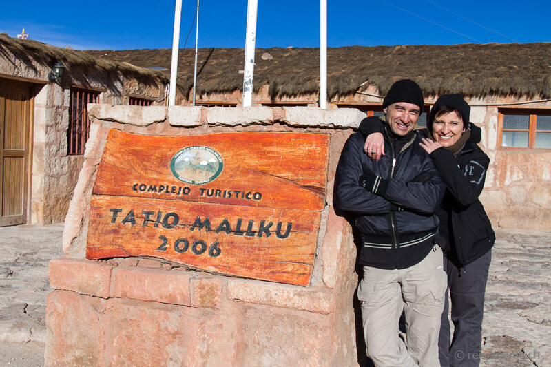 Walter Schärer & Katja Birrer at El Tatio geysers in the Atacama