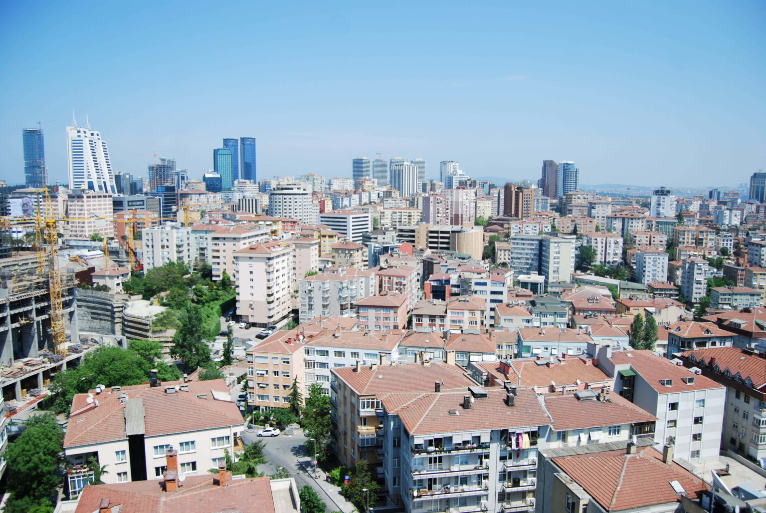 Aussicht vom Marmara Sisli Hotel auf Istanbul