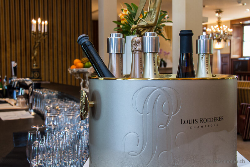 Champagner Louis Roederer im Le Vieux Manoir Hotel Murten