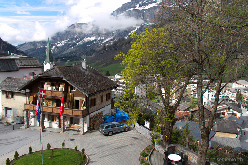 Aussicht aus dem Hotel Les Sources des Alpes