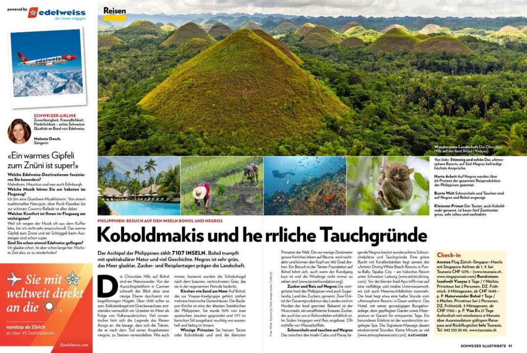 Schweizer Illustrierte über die Philippinen und Bohol