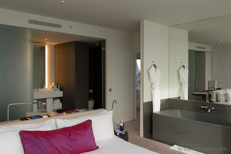 Schlaf- und Badezimmer Wow-Suite Hotel W Barcelona