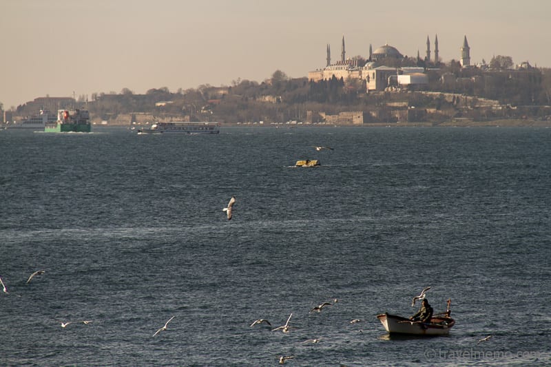Sicht auf Topkapi von Istanbul-Ortakoey aus