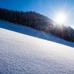 Sonnenschein Winterlandschaft bei Reisememo