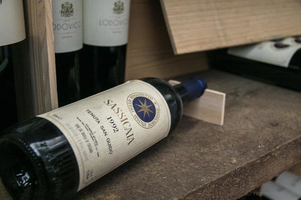 Chesa Stüva Colani - Gastfreundschaft all' Italiana 11 Sassicaia Wein Designhotel Chesa Stueva Colani bei Reisememo