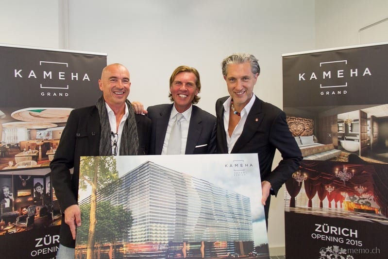 Architekt Sebastian Knorr, CEO Carsten K. Rath und Designer Marcel Wanders 