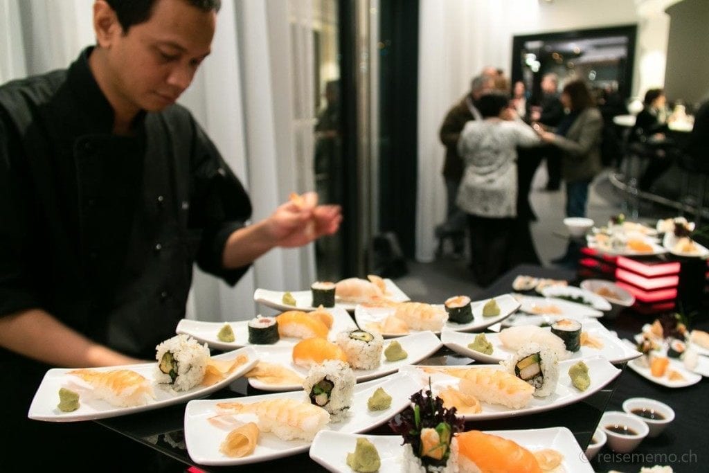 Kameha Grand Zürich - Hotel-Eröffnung im Glattpark 15 Sushi Sashimi Kameha Grand Hotel Zuerich bei Reisememo