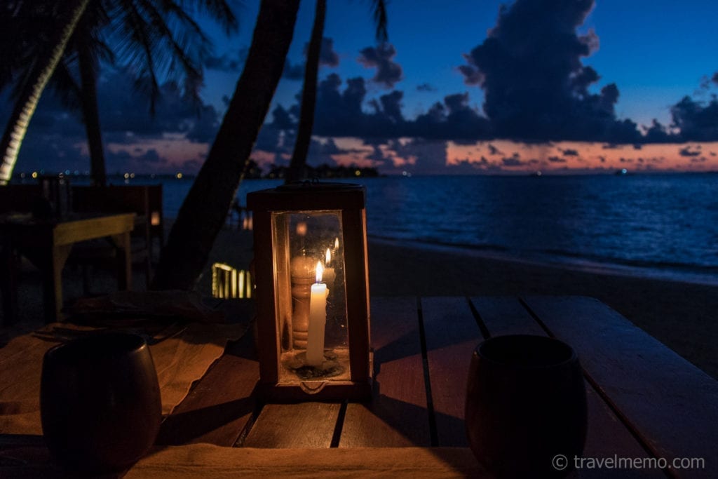 Candle beach Gili Lankanfushi bei Reisememo