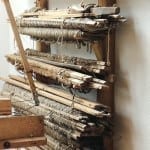 Die blauen Schürzen aus dem Sarntal 19 IMG 0490 Wolle Handweberei Unterweger Sarnthein bei Reisememo