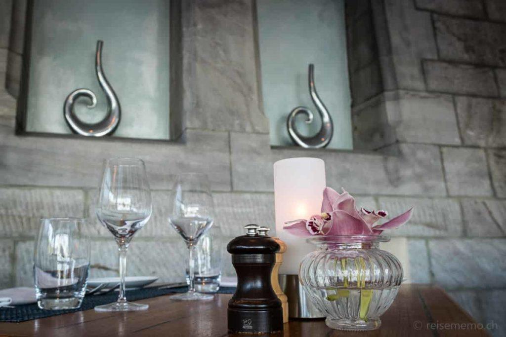 Château d'Ouchy - ein Wochenende als Prinzessin 20 Restaurant im Château d'Ouchy