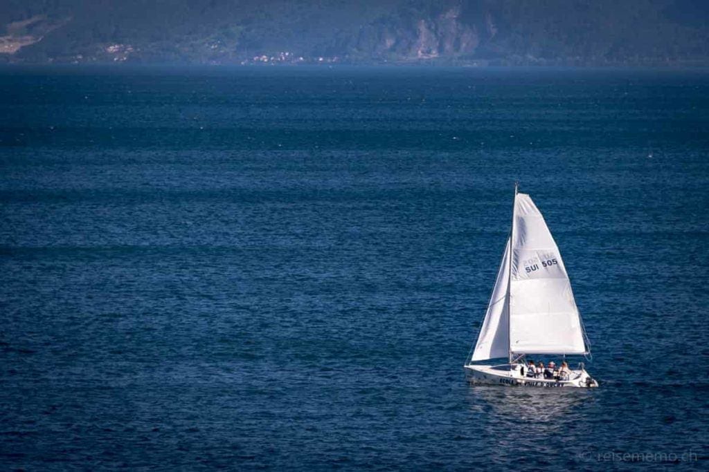 Château d'Ouchy - ein Wochenende als Prinzessin 29 Segelboot SUI 505 Genfersee bei Reisememo