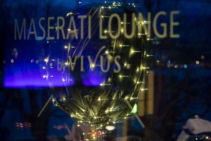 Schriftzug "Maserati Lounge by VIVUS"