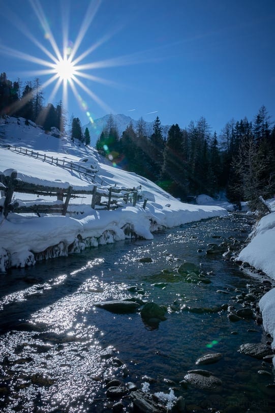 Winterwanderung bei Siviez 4 Vallées