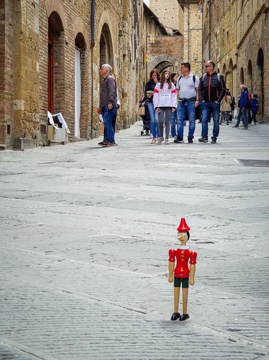 Pinocchio in San Gimignano