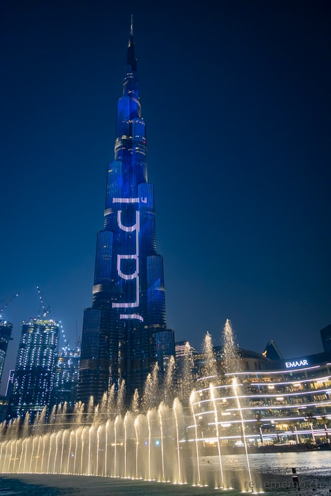 Dubai Fountain beim Burj Khalifa