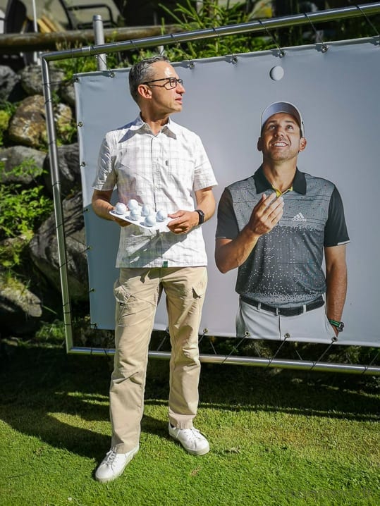 Walter und Sergio Garcia im Golf Club Vulpera