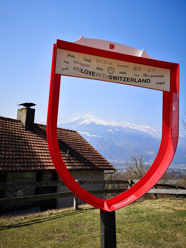 Aussichtspunkt der Grand Tour of Switzerland im Heididorf