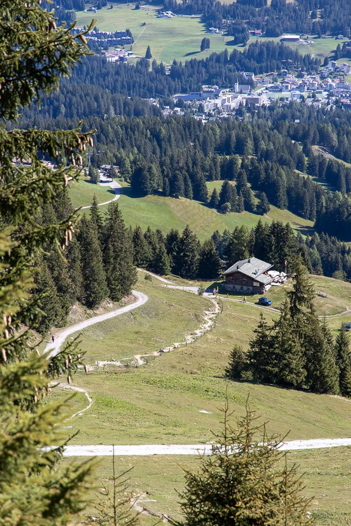 Bike-Trail zur Alphütte Fops