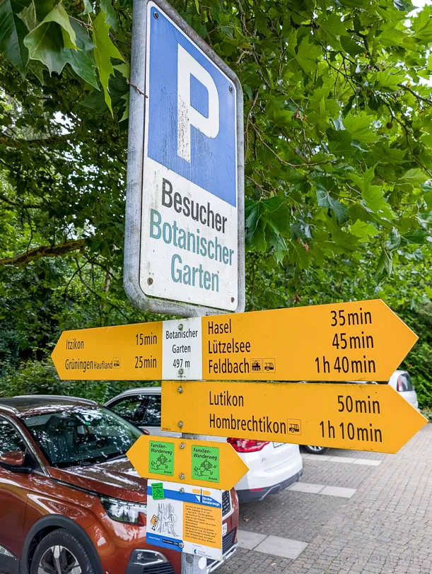 botanischer garten grueningen parkplatz jpg bei Reisememo