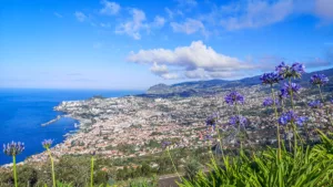 Aussicht auf Funchal vom Golfplatz Palheiro