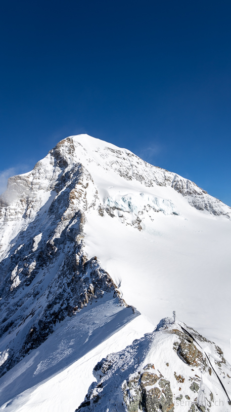 Gipfel des Mönchs vom Jungfraujoch aus