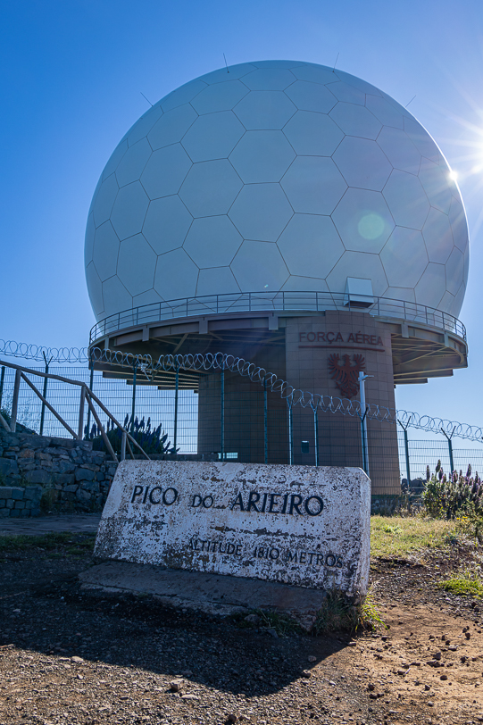 Air force radar station on Pico do Arieiro - starting point of the hike