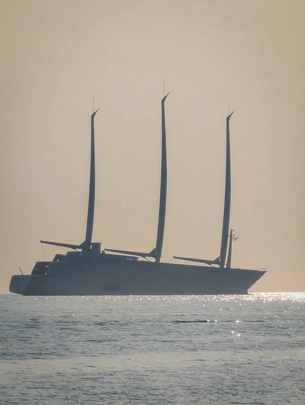 Was tun in Triest - der Kaffeehauptstadt Italiens 6 Segeljacht A des russischen Oligarchen Andrey Melnichenko