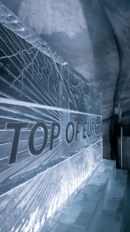 Eisskulptur «Top of Europe» auf dem Jungfraujoch
