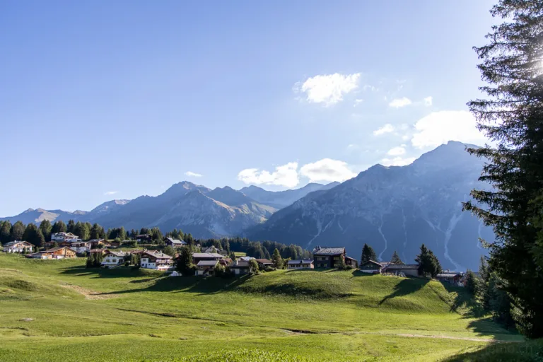 Weiler Sporz oberhalb der Lenzerheide in Graubünden